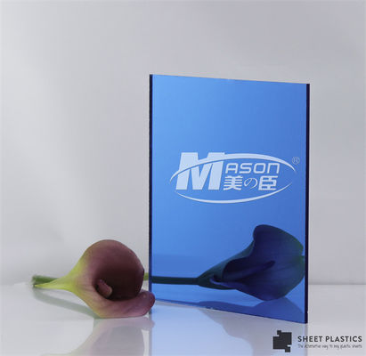 Perspex 접착성 아크릴 거울은 크기에 맞게 잘린 가동 가능한 플라스틱 거울 장에 시트를 깝니다