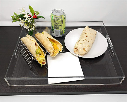 Lucite 주문 아크릴 제작 아크릴 서빙 쟁반 아크릴 장 크기에 맞게 잘랐습니다