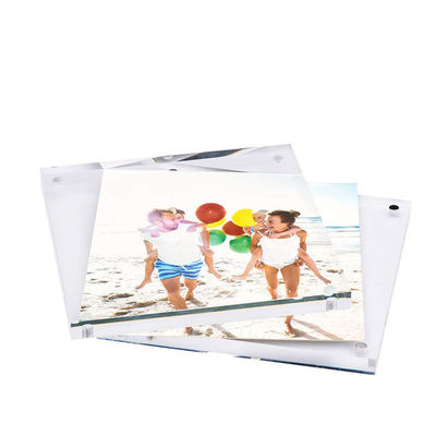 명확한 Perspex 4x6'' 아크릴 자석 액자 가정부