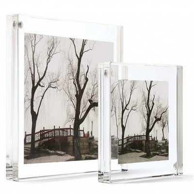 명확한 Perspex 4x6'' 아크릴 자석 액자 가정부