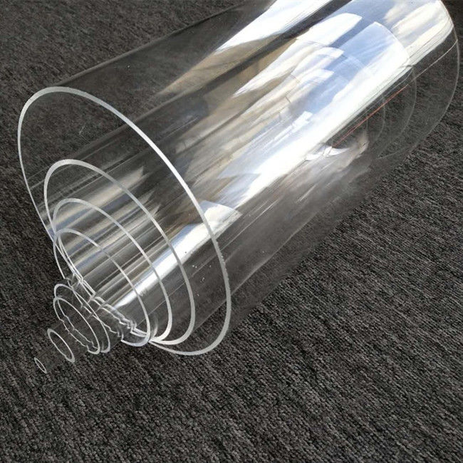 5mm OD에서 1500mm까지 투명 아크릴 튜브 막대