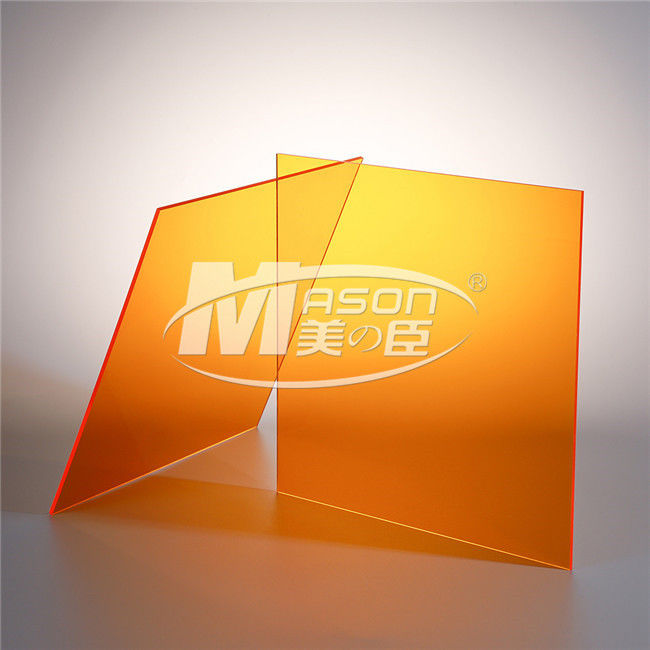 3mm 아크릴 주황색 Perspex 장 절단 Perspex 플라스틱 널 장 플렉시 유리