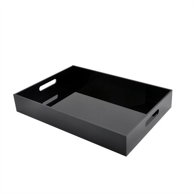 손잡이가 있는 16x12x2inch 5mm PMMA 캐스트 주문 플렉시 유리 투명 아크릴 쟁반